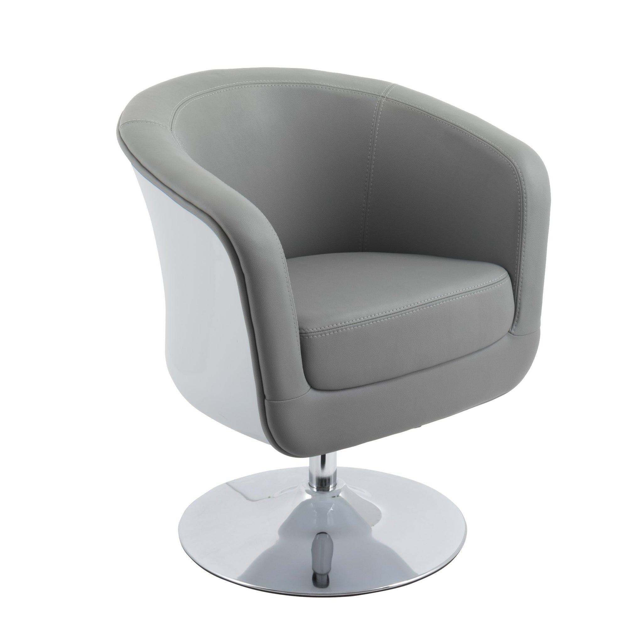 modern bonded leather tub chair  clearance  final sale