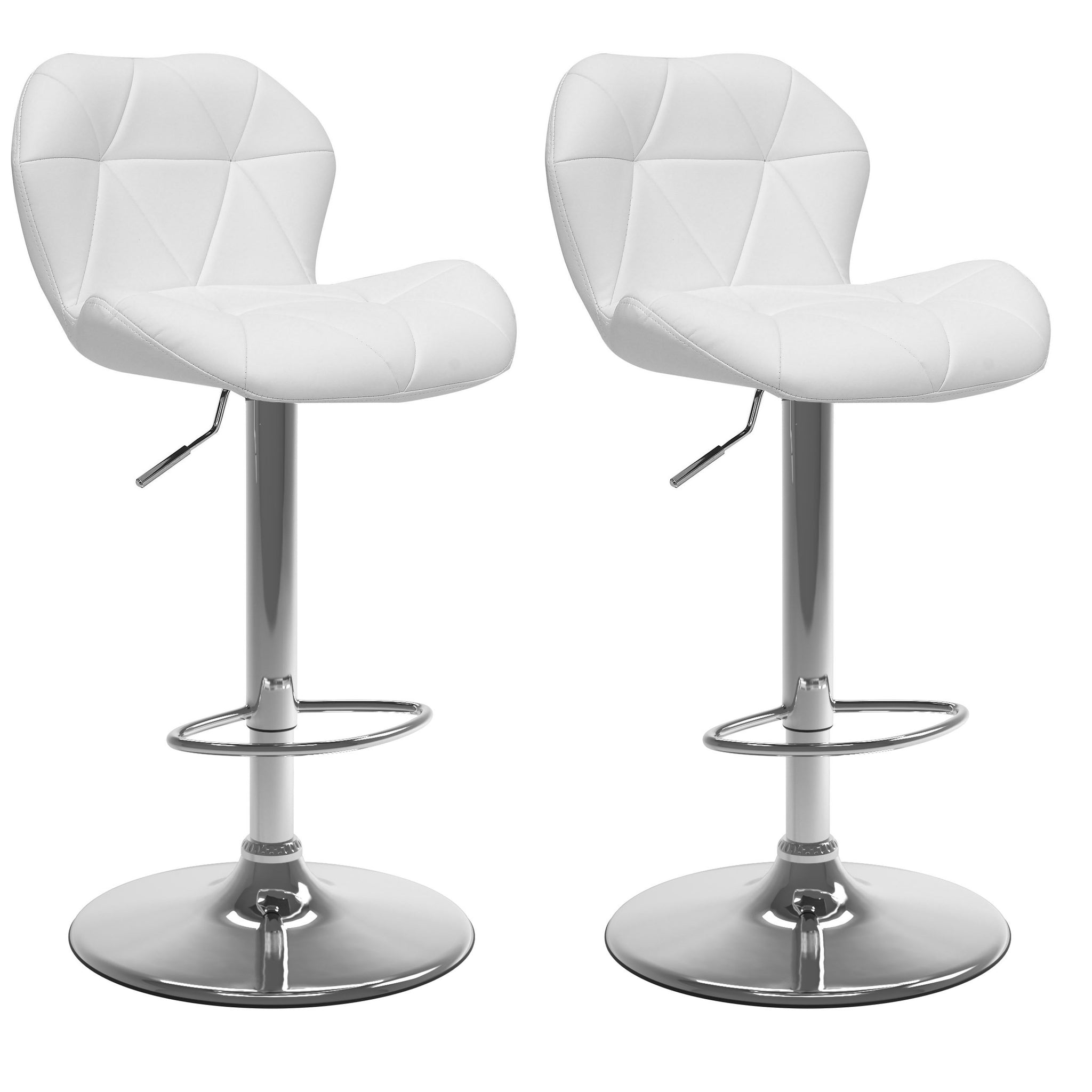 Adjustable Triangle Tufted Bar Stool