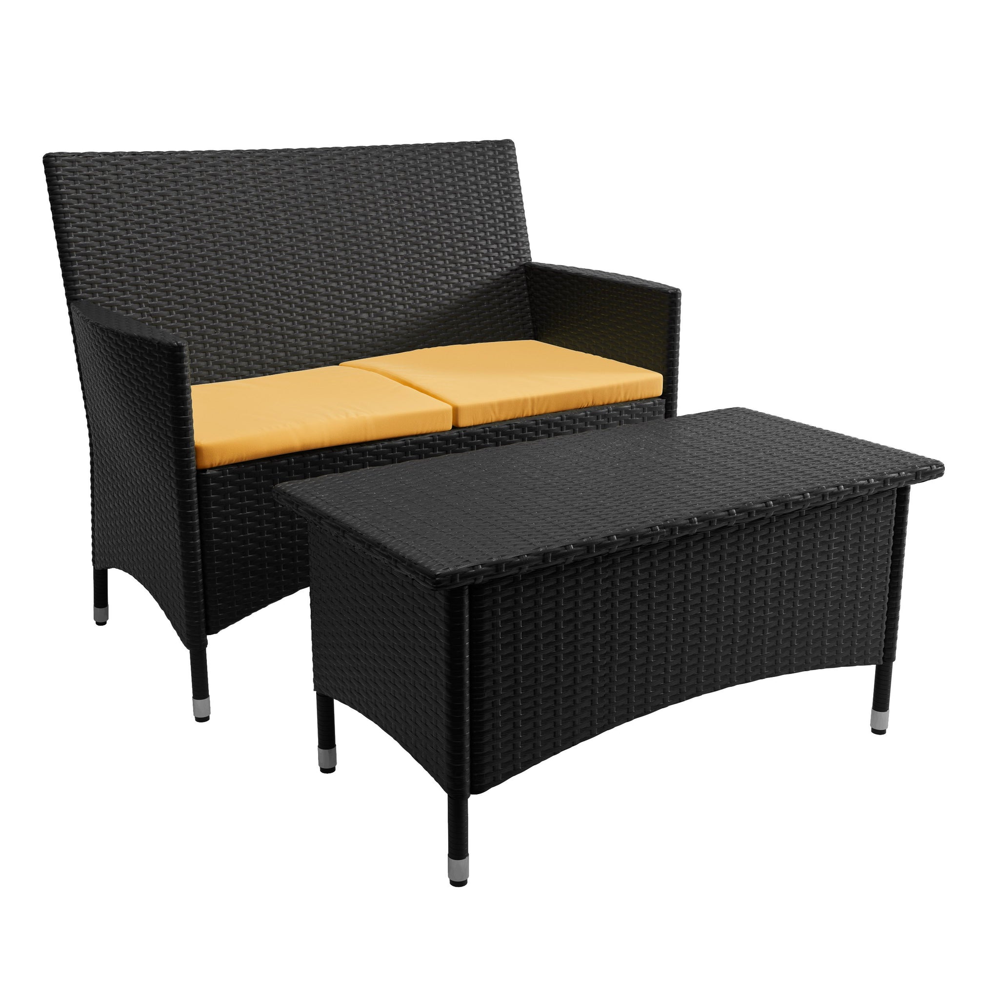 Cascade Patio Sofa and Coffee Table - *CLEARANCE* — CorLiving Furniture US