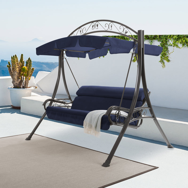 corliving nantucket patio swing replacement cushion