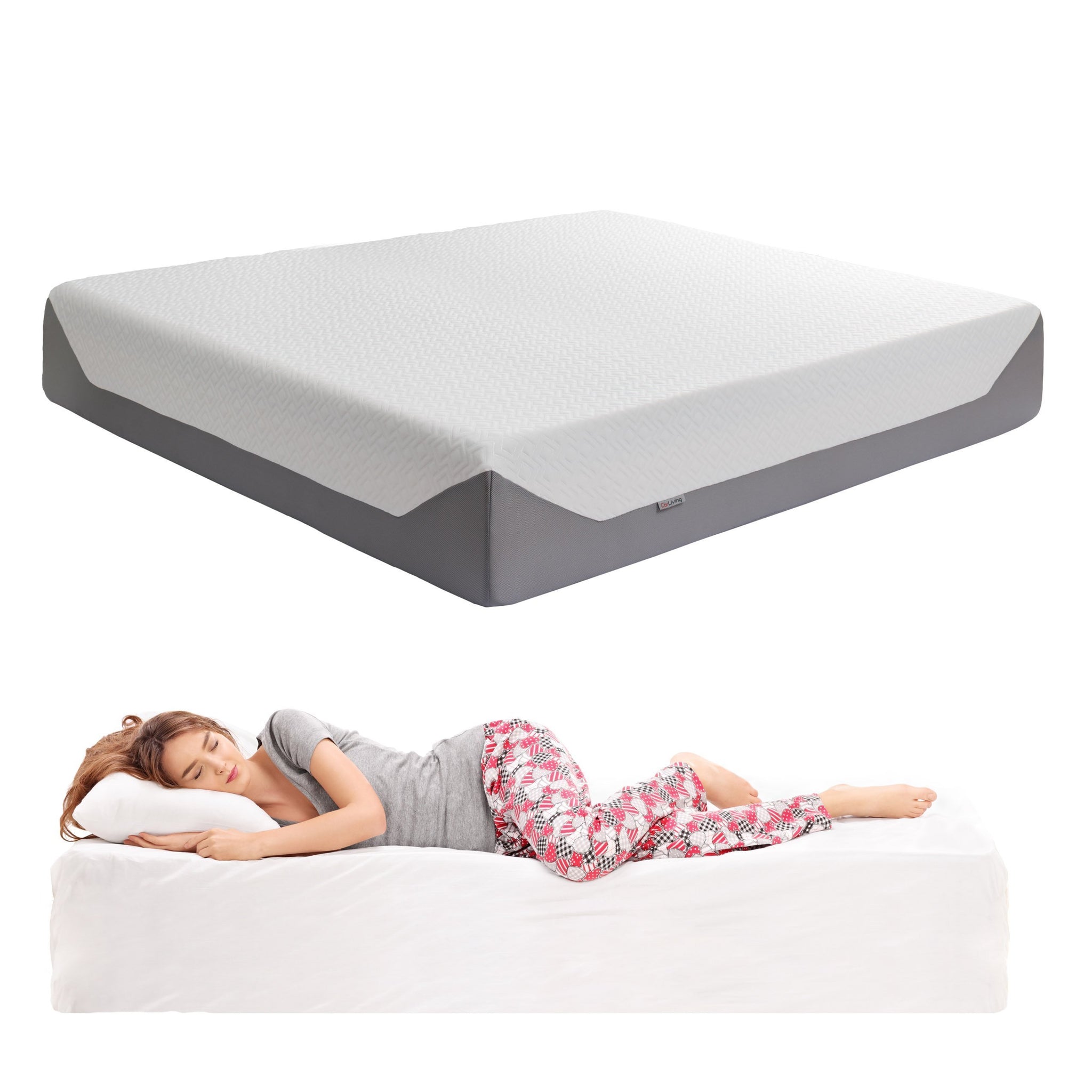 14" King Medium Firm Memory Foam Mattress — CorLiving ...