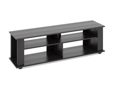 CorLiving Jackson - Soporte para TV, 80 pulgadas, grano de madera negra