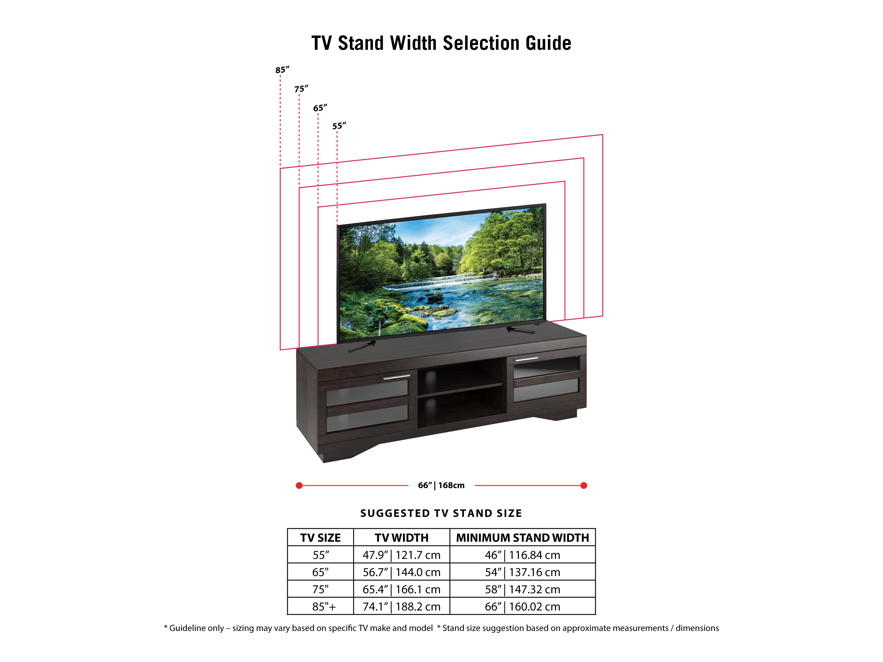 TM6-B Support TV mural inclinable des écrans de 43 à 85 pouces 68 kg m