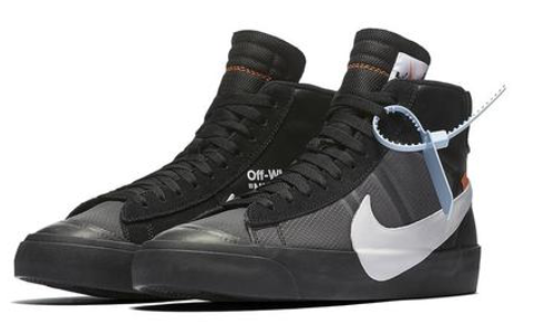 blazer mid x off white black