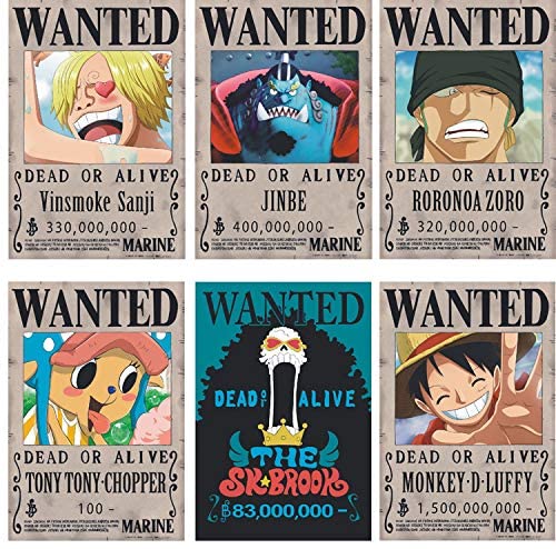 Shop Wooden Anime Wanted Posters - One Piece, Seven Deadly Sins & More ...