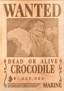 One Piece Crocodile Wanted Poster Tantrumcollectibles Com