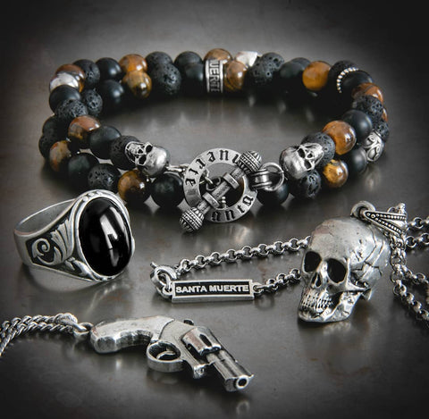 Bracelet homme : bagues et colliers masculins