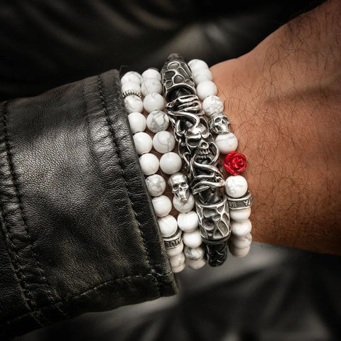 What does a bracelet of white beads mean?