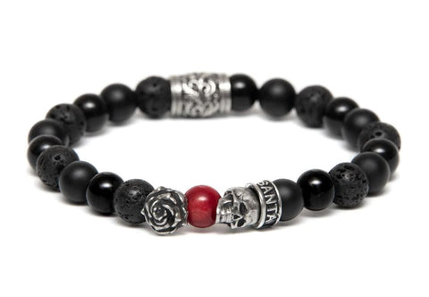 bracelet corail santa muerte