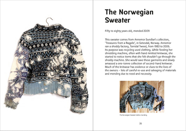 Norwegian Sweater spread from Celia Pym's "On Mending"