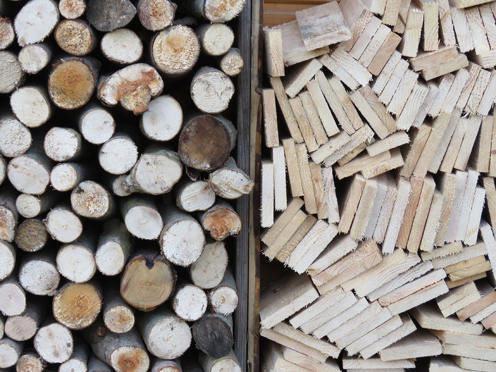 British wooden logs and timber