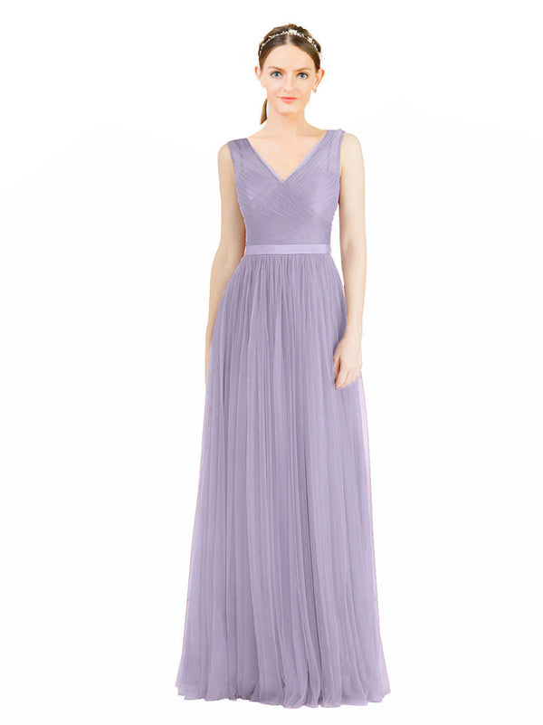 lavender gown for bridesmaid
