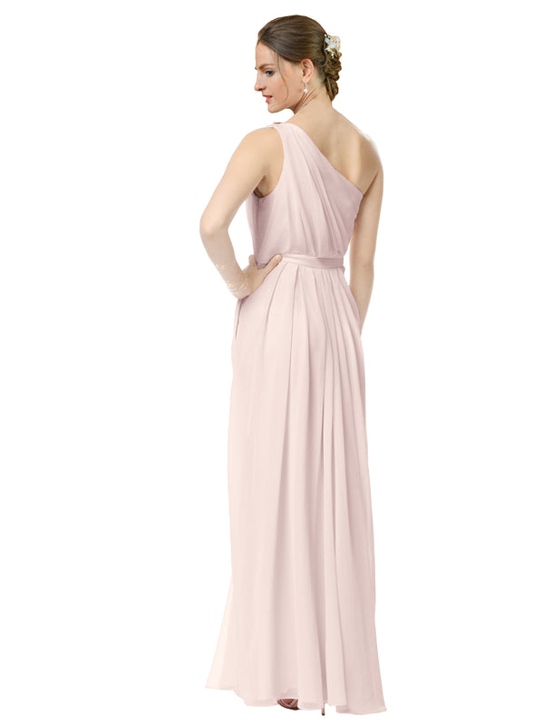 champagne sleeveless chiffon dress