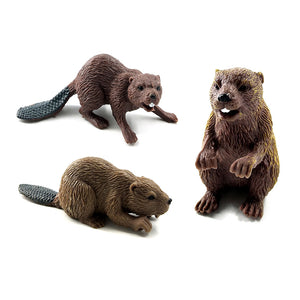 plastic beaver figurines