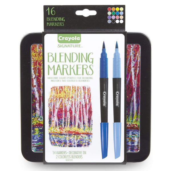 Crayola Brush & Detail Dual Tip Marker Set (32ct), Adult Coloring Markers,  Gifts for Teens & Adults 
