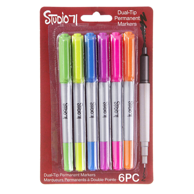 Crayola Signature Dual-Tip Markers, Brush & Detail - 16 markers