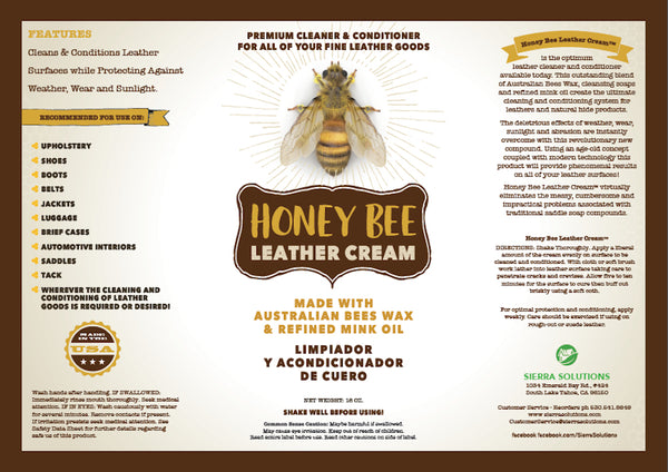 Honey Bee™ Leather Cream