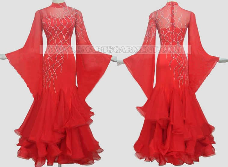 selling ballroom dancing apparels,Inexpensive ballroom competition dance garment,dance team gowns