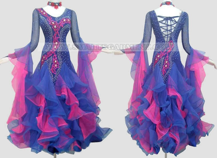 cheap ballroom dance apparels,ballroom dancing clothing for sale,quality ballroom competition dance garment,dance team costumes