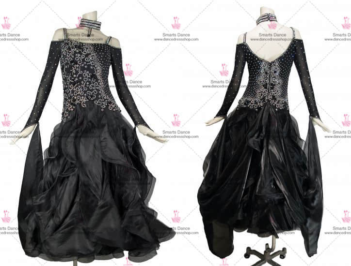 Ballroom Dance Costumes,Womens Ballroom Dress Black BD-SG2841,Ballroom Dancewear,Latin Ballroom Dresses