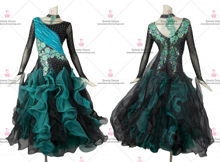 Ballroom Clothes,Affordable Ballroom Competition Dresses Black BD-SG2849,Womens Ballroom Dress,Ballroom Dance Competition Dresses