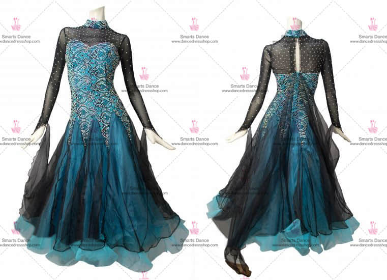 Ballroom Dance Costumes For Competition Blue BD-SG2851,Ballroom Dance Gowns,Ballroom Dresses For Sale
