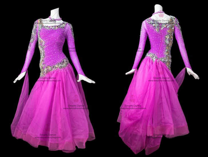 Ballroom Dancewear,Ballroom Dance Dresses Pink BD-SG2860,Ballroom Clothes,Affordable Ballroom Competition Dresses