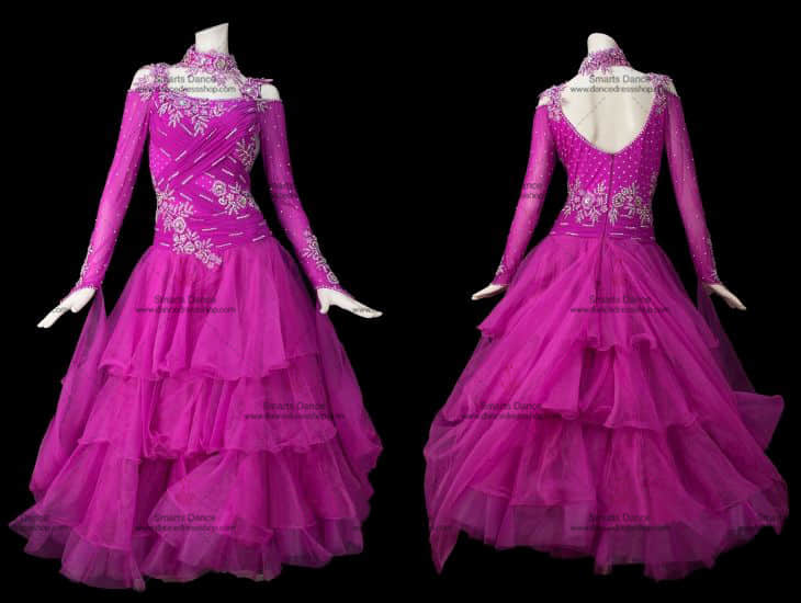 Ballroom Clothes,Ballroom Dance Costumes Pink BD-SG2862,Ballroom Costume For Female,Affordable Ballroom Dress