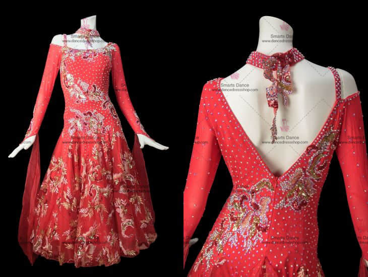 Ballroom Gowns,Ballroom Dresses For Sale Red BD-SG2863,Ballroom Clothes,Ballroom Costumes