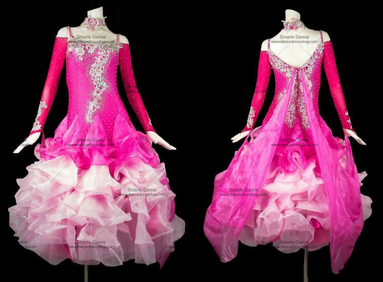 Ballroom Dresses For Sale,Custom Made Ballroom Dress Pink BD-SG2878,Waltz Dance Dresses,Ballroom Dresses