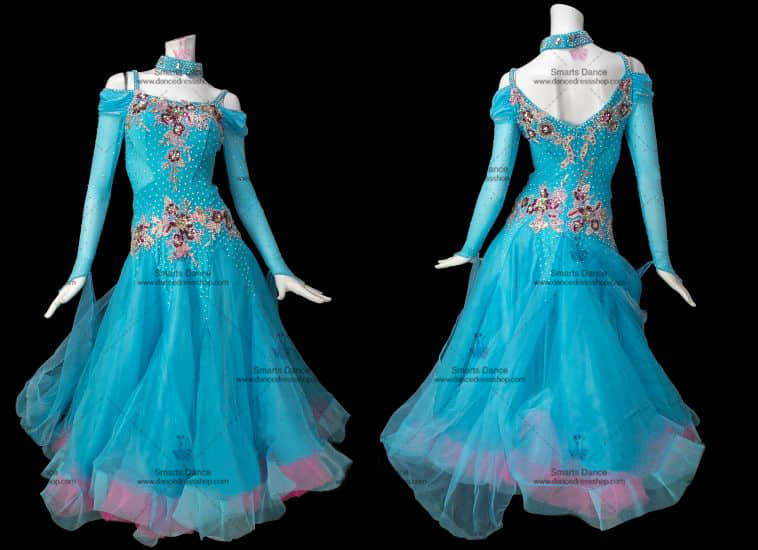 Custom Made Ballroom Dress,Ballroom Dresses For Sale Blue BD-SG2888,Ballroom Clothes,Ballroom Costumes