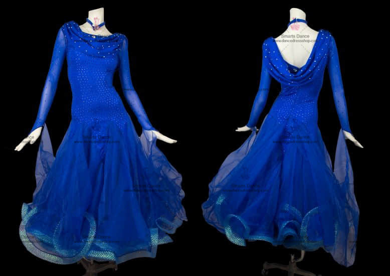 Affordable Ballroom Competition Dresses,Waltz Dance Dresses Blue BD-SG2903,Custom Made Ballroom Dress,Ballroom Gowns