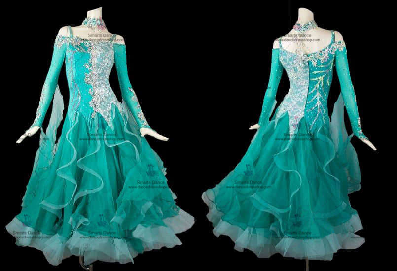 Custom Made Ballroom Dress,Ballroom Dancewear Multilayer BD-SG2913,Ballroom Dress,Ballroom Dance Costumes For Competition