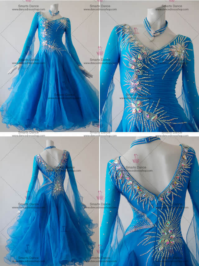 Ballroom Dresses,Ballroom Dance Gowns Blue BD-SG2934,Ballroom Clothes,Ballroom Dance Dresses