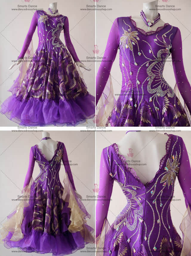 Ballroom Dance Customes,Waltz Dance Dresses Purple BD-SG2936,Ballroom Dresses,Ballroom Dance Dresses For Sale