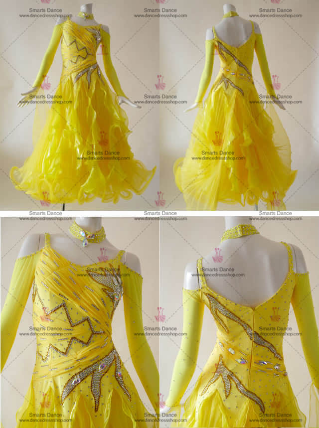 Ballroom Dance Dresses,Ballroom Clothes Yellow BD-SG2948,Affordable Ballroom Competition Dresses,Ballroom Dresses For Sale