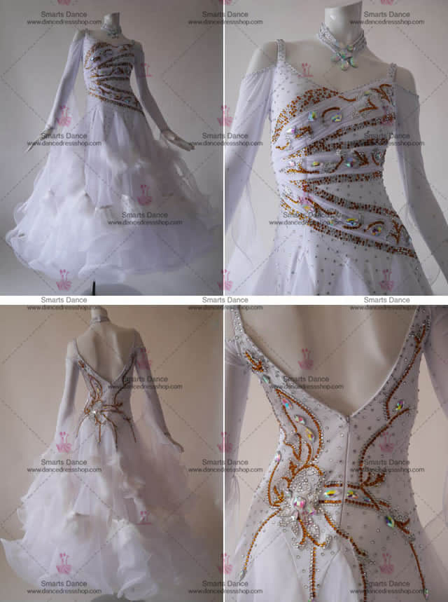 Ballroom Dance Dresses For Sale,Tailor Made Ballroom Dress White BD-SG2954,Ballroom Dresses For Sale,Ballroom Dress