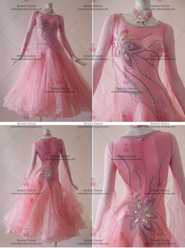 Affordable Ballroom Competition Dresses Pink BD-SG2961,Ballroom Dance Dresses For Sale,Custom Made Ballroom Dress