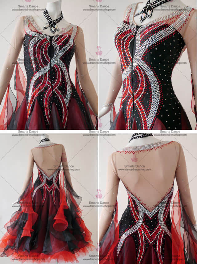 Custom Made Ballroom Dress,Latin Ballroom Dresses Multilayer BD-SG2964,Ballroom Dresses,Ballroom Gowns