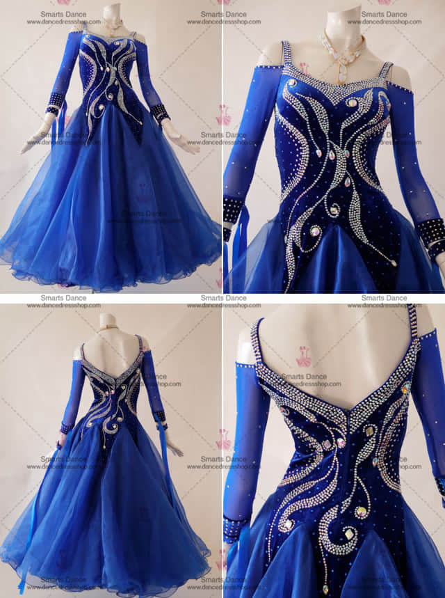 Ballroom Dance Gowns,Ballroom Dance Clothes Blue BD-SG2970,Ballroom Dress,Tailor Made Ballroom Dress