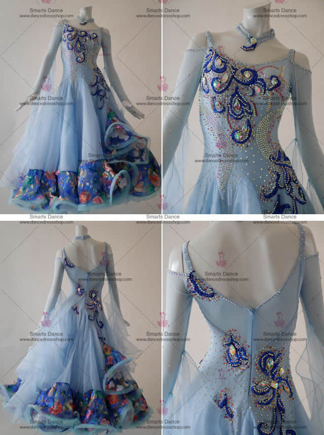 Ballroom Dance Competition Dresses,Ballroom Dance Gowns Blue BD-SG2975,Latin Ballroom Dresses,Ballroom Dresses For Sale