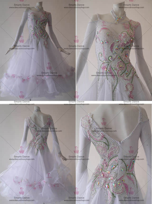 Ballroom Dresses For Sale,Ballroom Dance Competition Dresses White BD-SG2984,Ballroom Dresses,Ballroom Dance Costumes