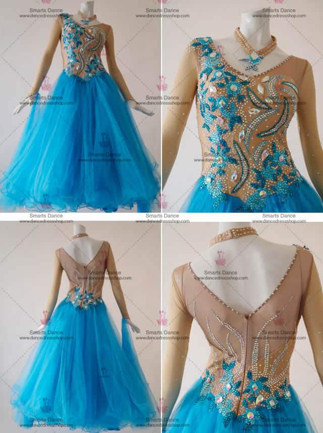 Ballroom Dance Costumes,Ballroom Dance Dresses Blue BD-SG2985,Ballroom Dresses For Sale,Ballroom Costumes