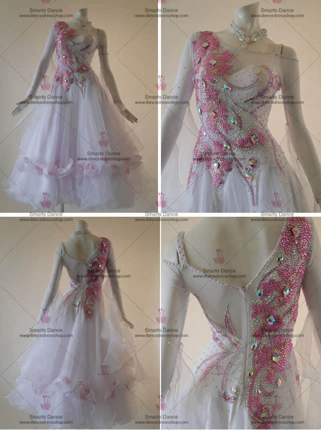 Ballroom Dress,Affordable Ballroom Dress White BD-SG2986,Ballroom Dresses For Sale,Ballroom Costume For Female