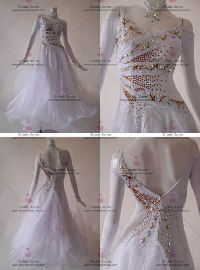 Womens Ballroom Dress,Ballroom Dresses White BD-SG2998,Ballroom Dance Customes,Waltz Dance Dresses