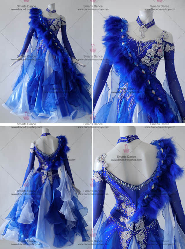Affordable Ballroom Competition Dresses Blue BD-SG3003,Ballroom Dancewear,Ballroom Dresses