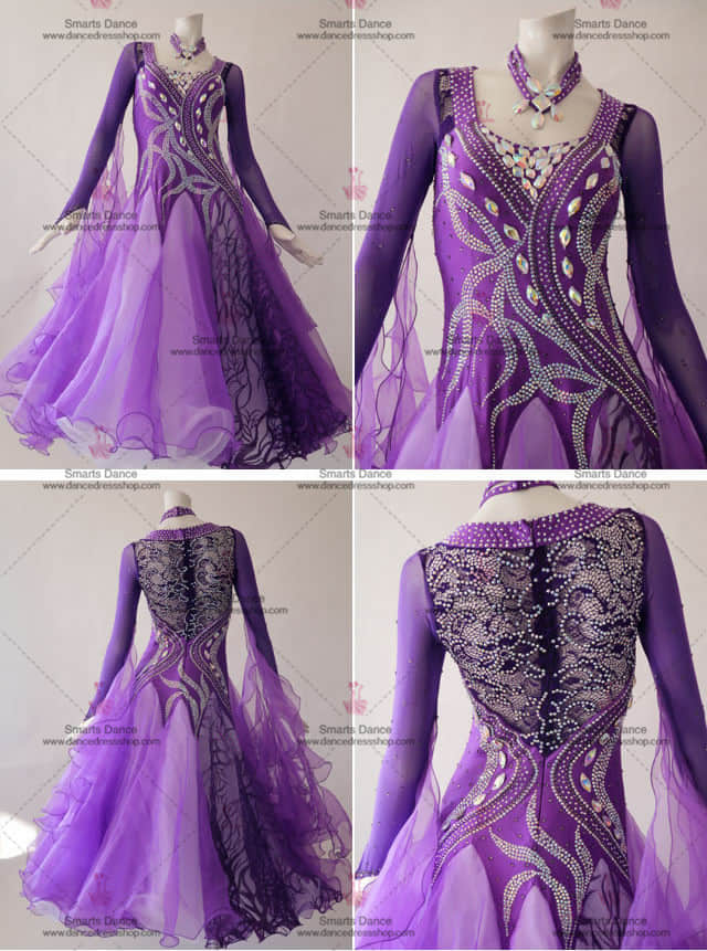 Affordable Ballroom Competition Dresses,Ballroom Dance Clothes Purple BD-SG3012,Affordable Ballroom Dress,Ballroom Dance Costumes