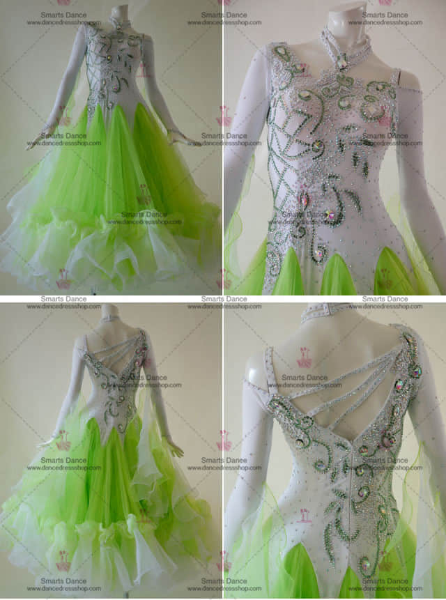 Ballroom Dancewear,Custom Made Ballroom Dress Green BD-SG3013,Ballroom Dresses For Sale,Ballroom Clothes