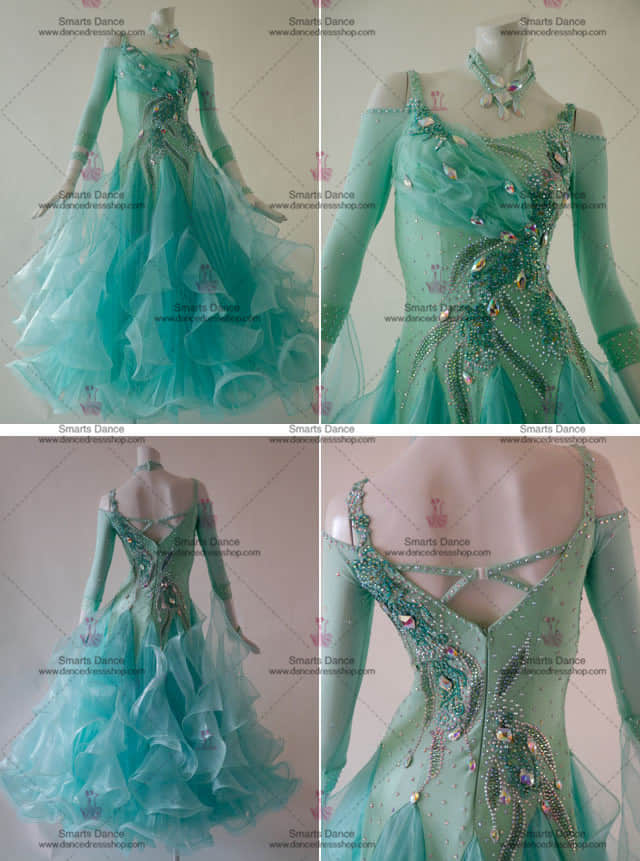 Womens Ballroom Dress,Ballroom Dress Green BD-SG3017,Affordable Ballroom Competition Dresses,Ballroom Gowns