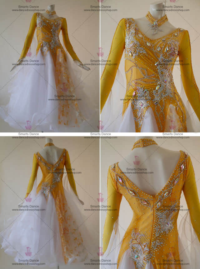 Affordable Ballroom Dress White BD-SG3018,Ballroom Dance Costumes For Competition,Ballroom Dance Dresses For Sale